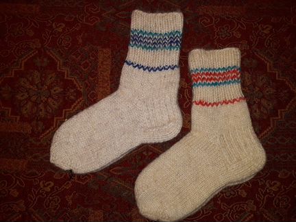 Носки шерстяные в стиле прованс