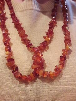 Янтарные винтажные бусы 1972 г