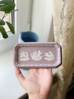 Wedgwood старинное лиловое панно, Англия, 1870 г