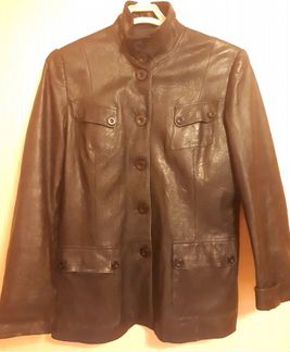 Пиджак кожаный