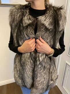 Жилет меховой песец