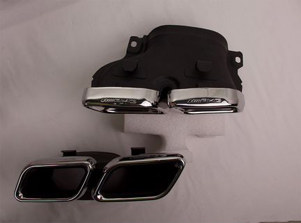 Насадки 6.3 AMG Mercedes GLC хром