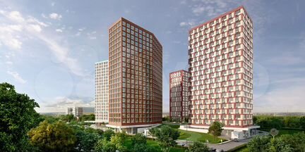 1-к апартаменты, 46 м², 13/21 эт.