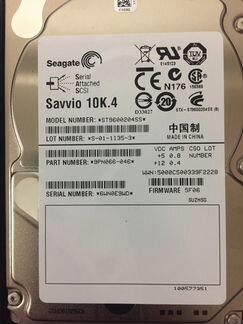 Жесткий диск 600Gb SAS 10K ST9600204SS новые