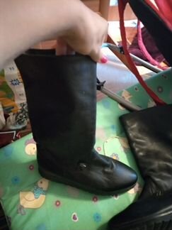 Сапоги кожаные