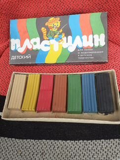 Пластилин детский, набор времен СССР