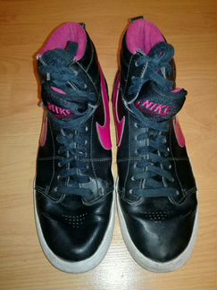 Женские черно-розовые кроссовки Найк (Nike)