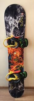Сноуборд lib tech с креплениями burton