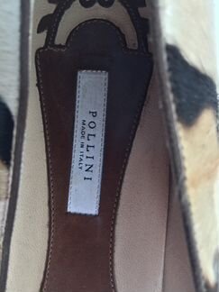 Балетки Pollini из меха пони