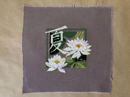 Картина вышитая крестом «Времена года. Лето»