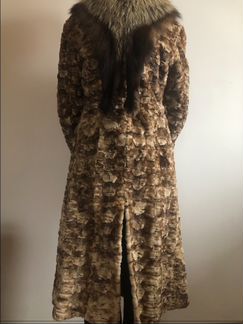 Шуба из кусочков норки