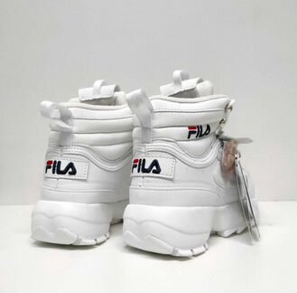 Кроссовки зимние кожаные fila