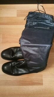 Fabi стильные кожаные сапоги плащевка