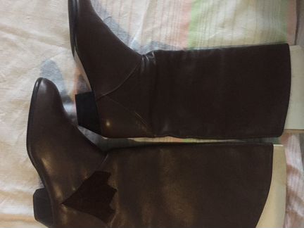 Сапоги натуральная кожа демисезонные