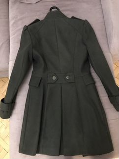 Пальто Bershka милитари хаки XS-S