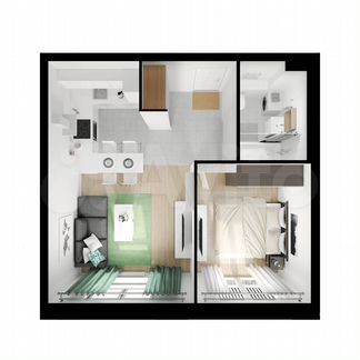 1-к квартира, 40.2 м², 9/24 эт.