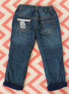 Джинсы тёплые р. 92